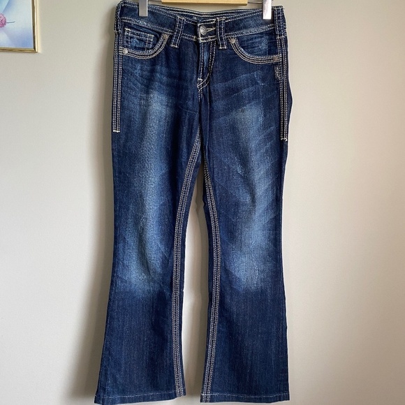 Silver Jeans Women's‎ SUKI Surplus Bootcut Medium Wash Mid-Rise Jeans Size 26 - Picture 1 of 15